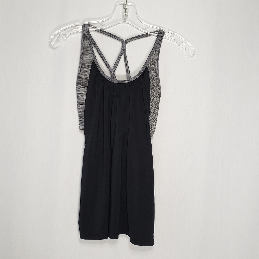 Forever 21 Athletic Gray and Black Tank Top